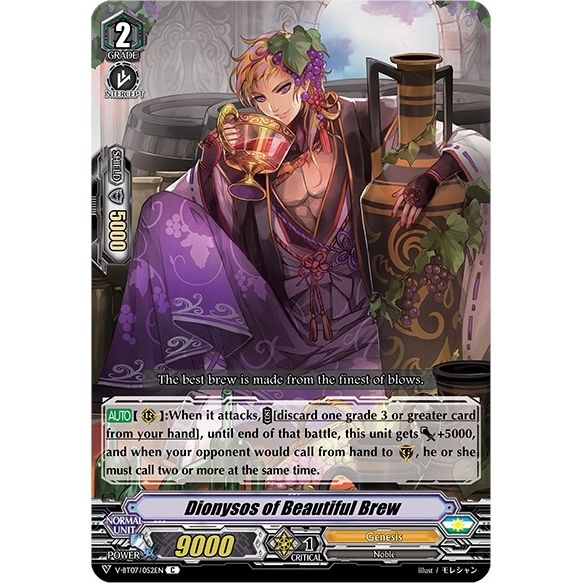 Image for Dionysos of Beautiful Brew (V-BT07/052EN) (V-BT07) - Cardfight Vanguard