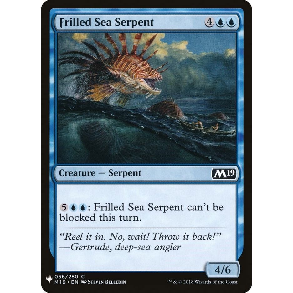 Image for Frilled Sea Serpent (56) (LIST) - Magic: The Gathering
