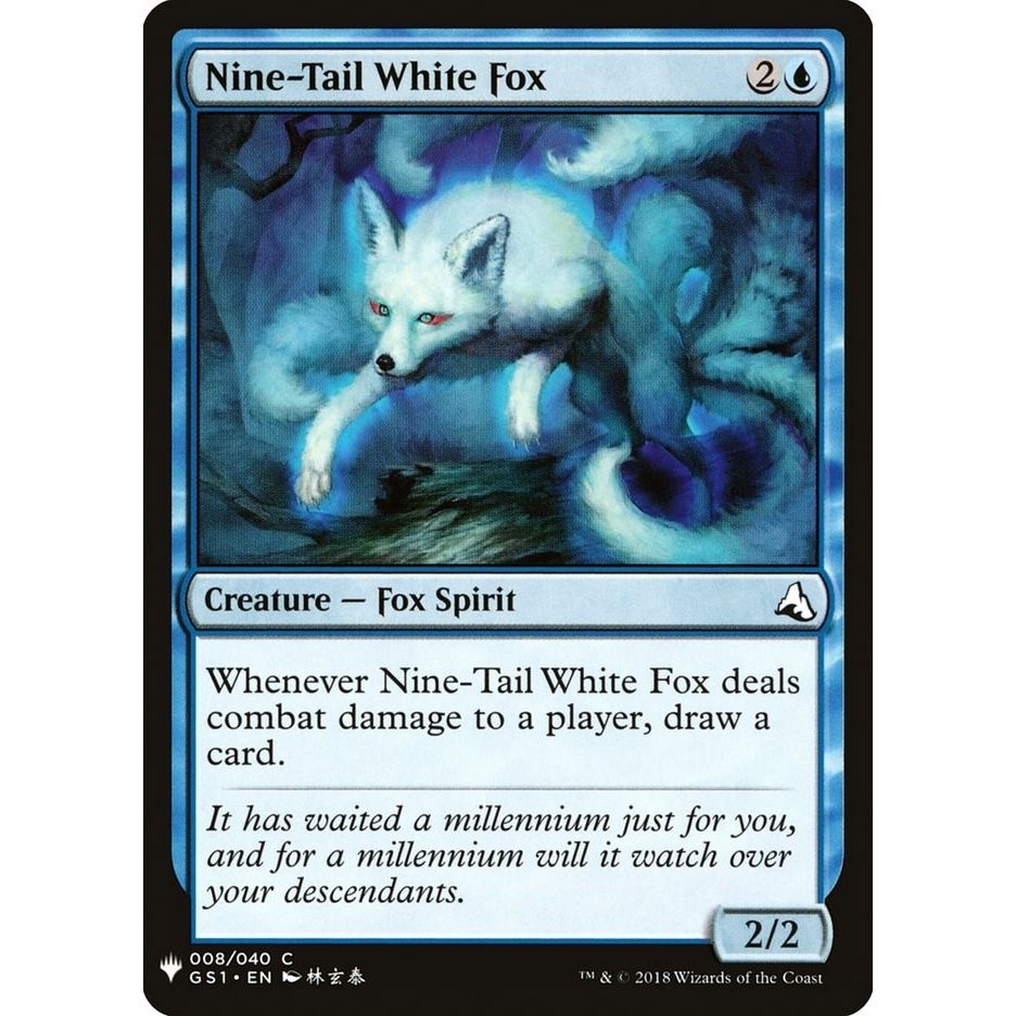 Image for Nine-Tail White Fox (8) (LIST) - Magic: The Gathering