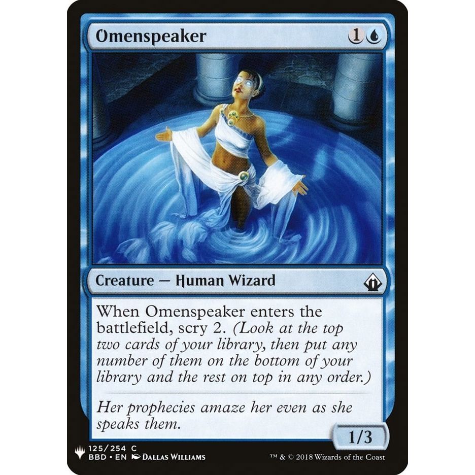Image for Omenspeaker (125) (LIST) - Magic: The Gathering
