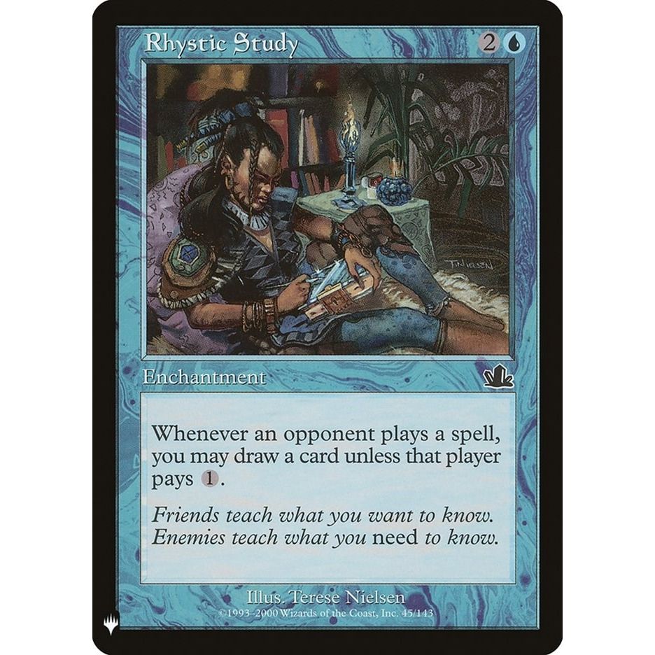 Image for Rhystic Study (45) (LIST) - Magic: The Gathering