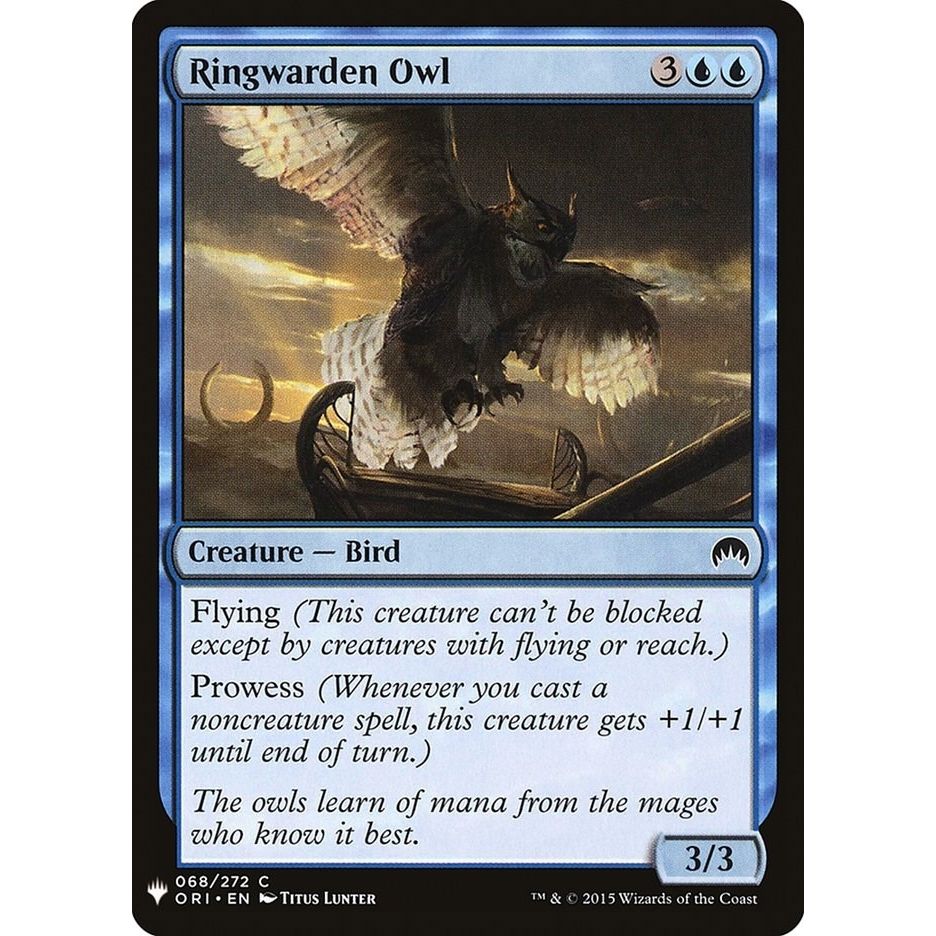 Image for Ringwarden Owl (68) (LIST) - Magic: The Gathering