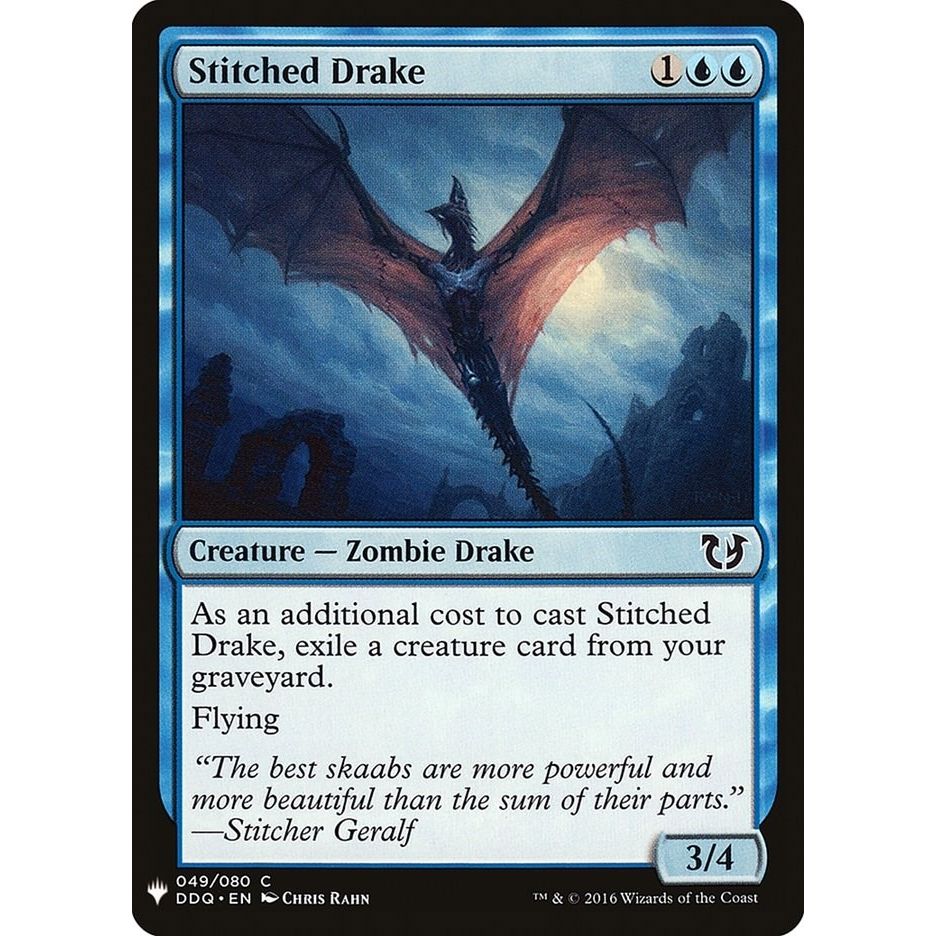 Image for Stitched Drake (49) (LIST) - Magic: The Gathering
