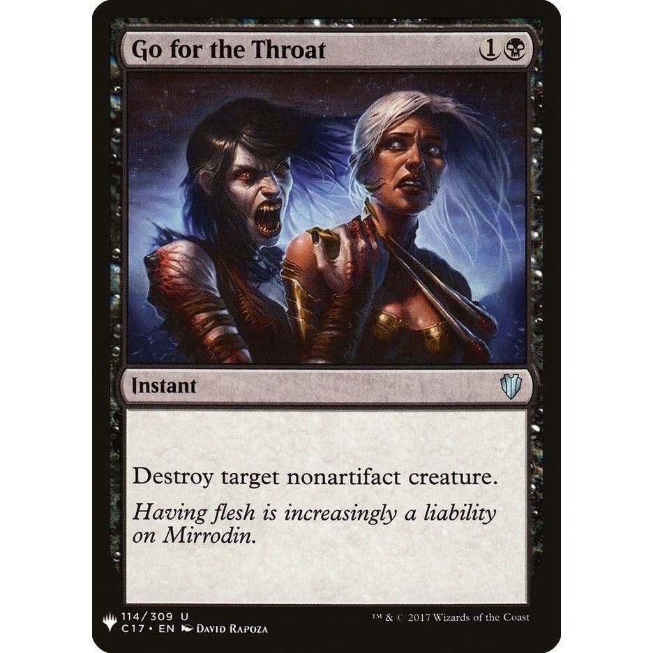 Image for Go for the Throat (114) (LIST) - Magic: The Gathering
