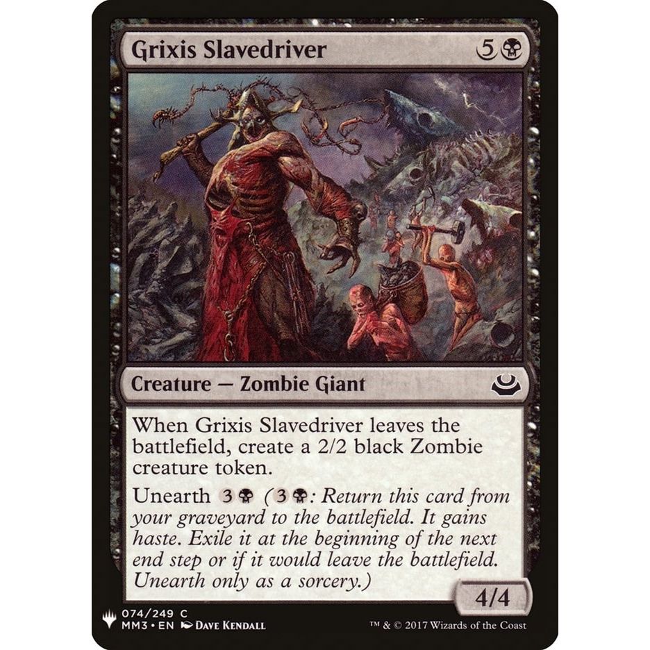 Image for Grixis Slavedriver (74) (LIST) - Magic: The Gathering