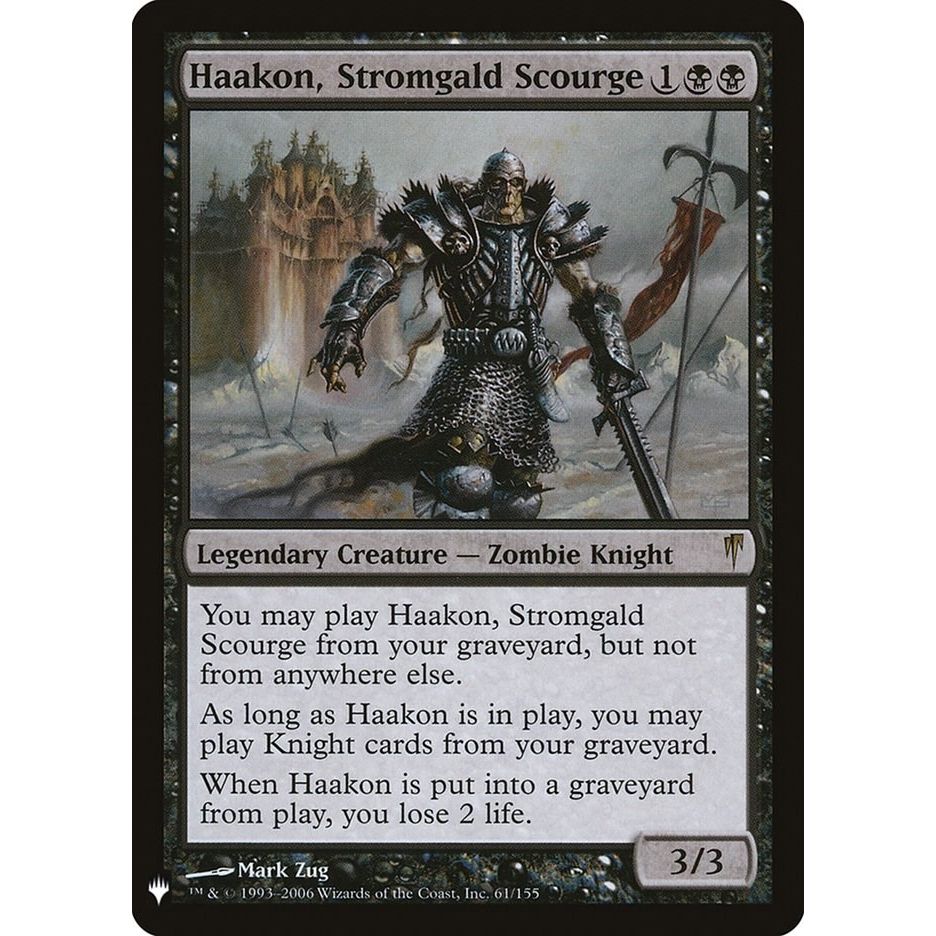 Image for Haakon, Stromgald Scourge (61) (LIST) - Magic: The Gathering