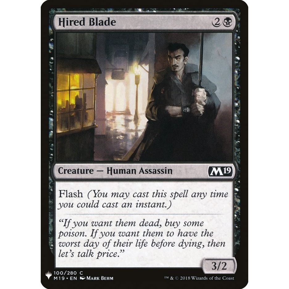 Image for Hired Blade (100) (LIST) - Magic: The Gathering