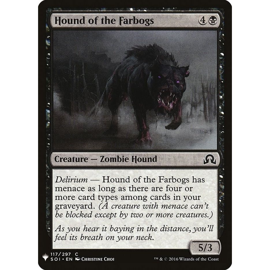 Image for Hound of the Farbogs (117) (LIST) - Magic: The Gathering