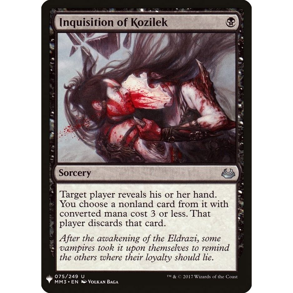 Image for Inquisition of Kozilek (75) (LIST) - Magic: The Gathering
