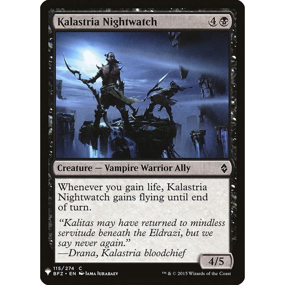 Image for Kalastria Nightwatch (115) (LIST) - Magic: The Gathering