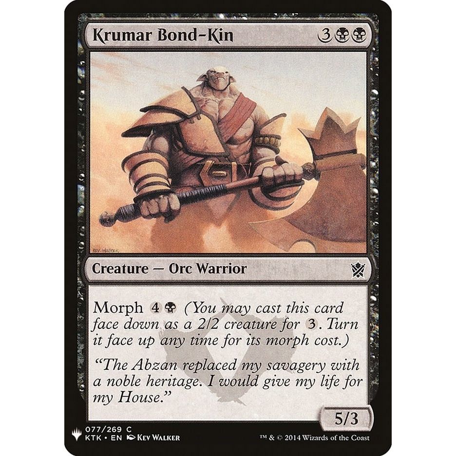 Image for Krumar Bond-Kin (77) (LIST) - Magic: The Gathering