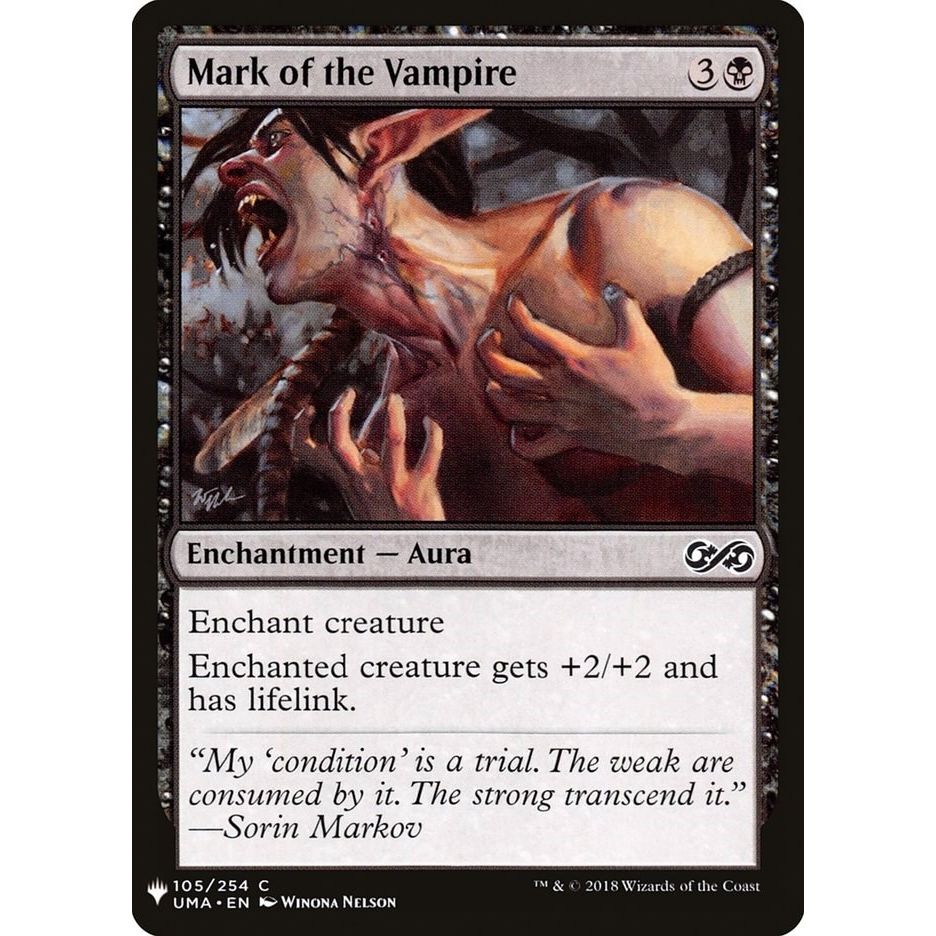 Image for Mark of the Vampire (105) (LIST) - Magic: The Gathering