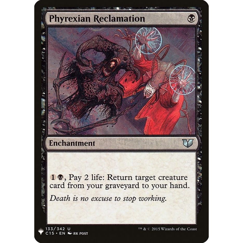 Image for Phyrexian Reclamation (133) (LIST) - Magic: The Gathering