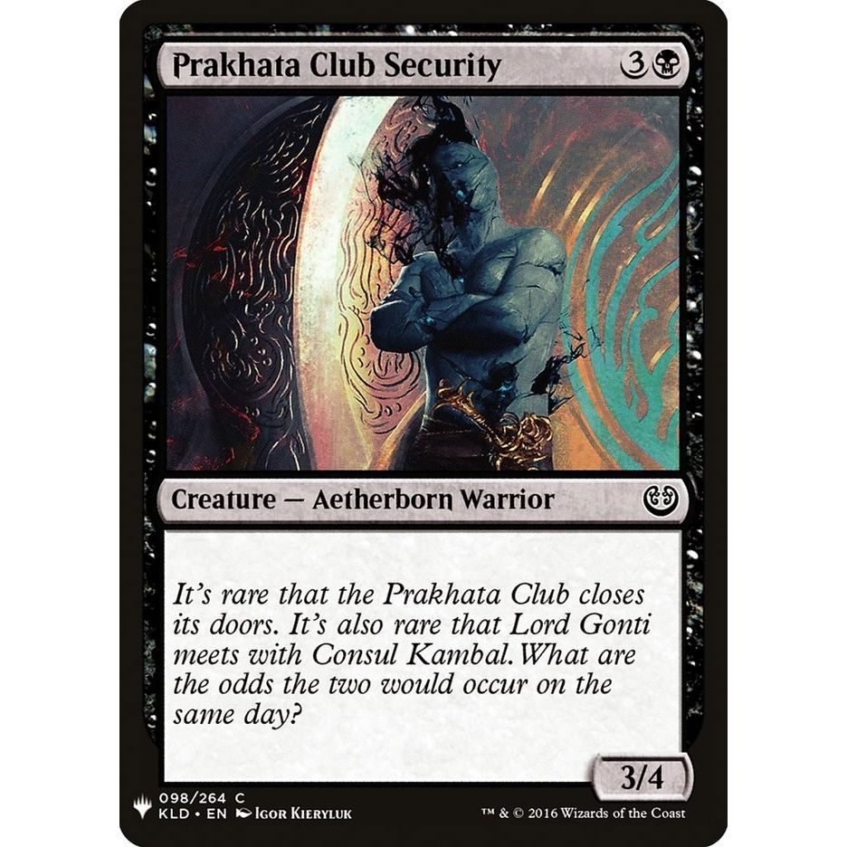Image for Prakhata Club Security (98) (LIST) - Magic: The Gathering