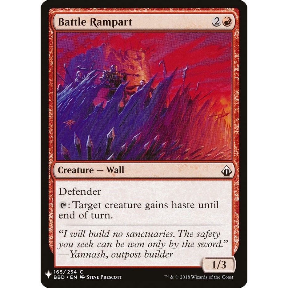 Image for Battle Rampart (165) (LIST) - Magic: The Gathering