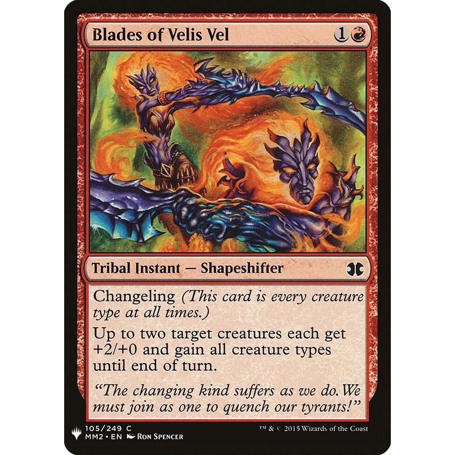 Image for Blades of Velis Vel (105) (LIST) - Magic: The Gathering