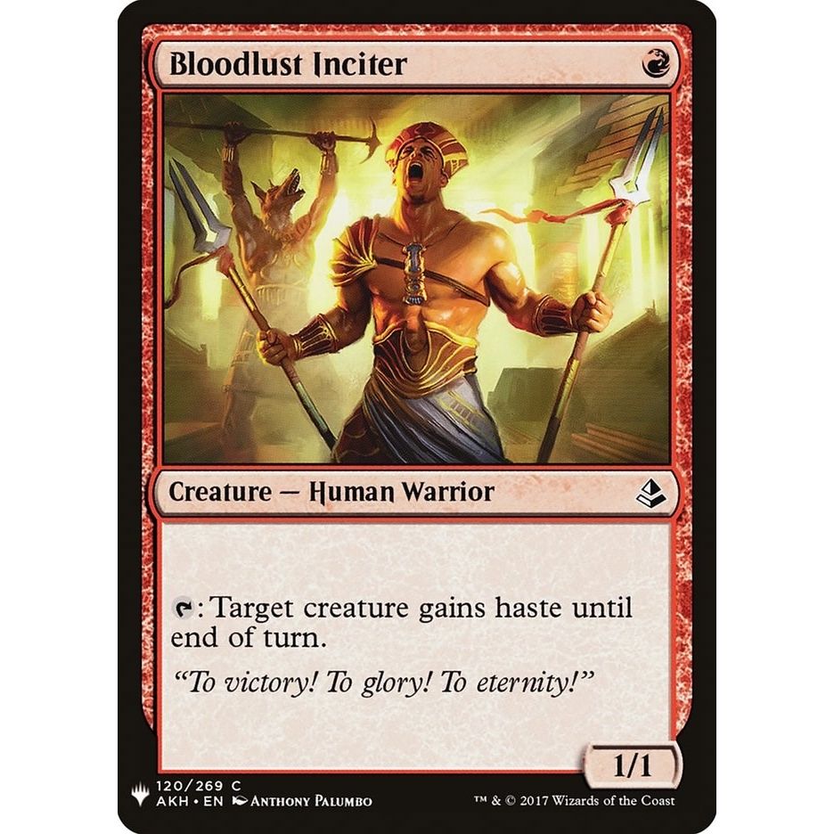 Image for Bloodlust Inciter (120) (LIST) - Magic: The Gathering