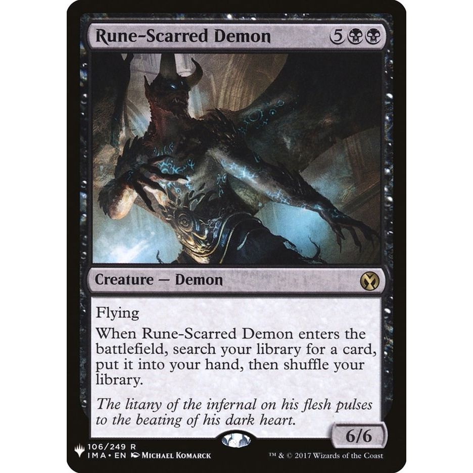 Image for Rune-Scarred Demon (106) (LIST) - Magic: The Gathering
