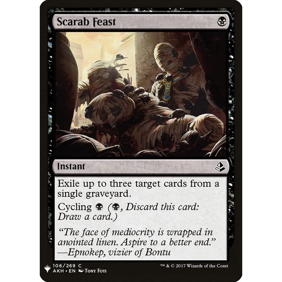 Image for Scarab Feast (106) (LIST) - Magic: The Gathering