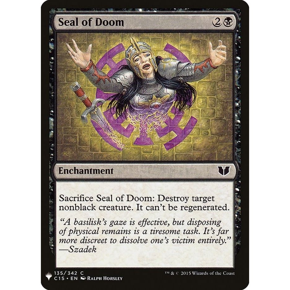 Image for Seal of Doom (135) (LIST) - Magic: The Gathering