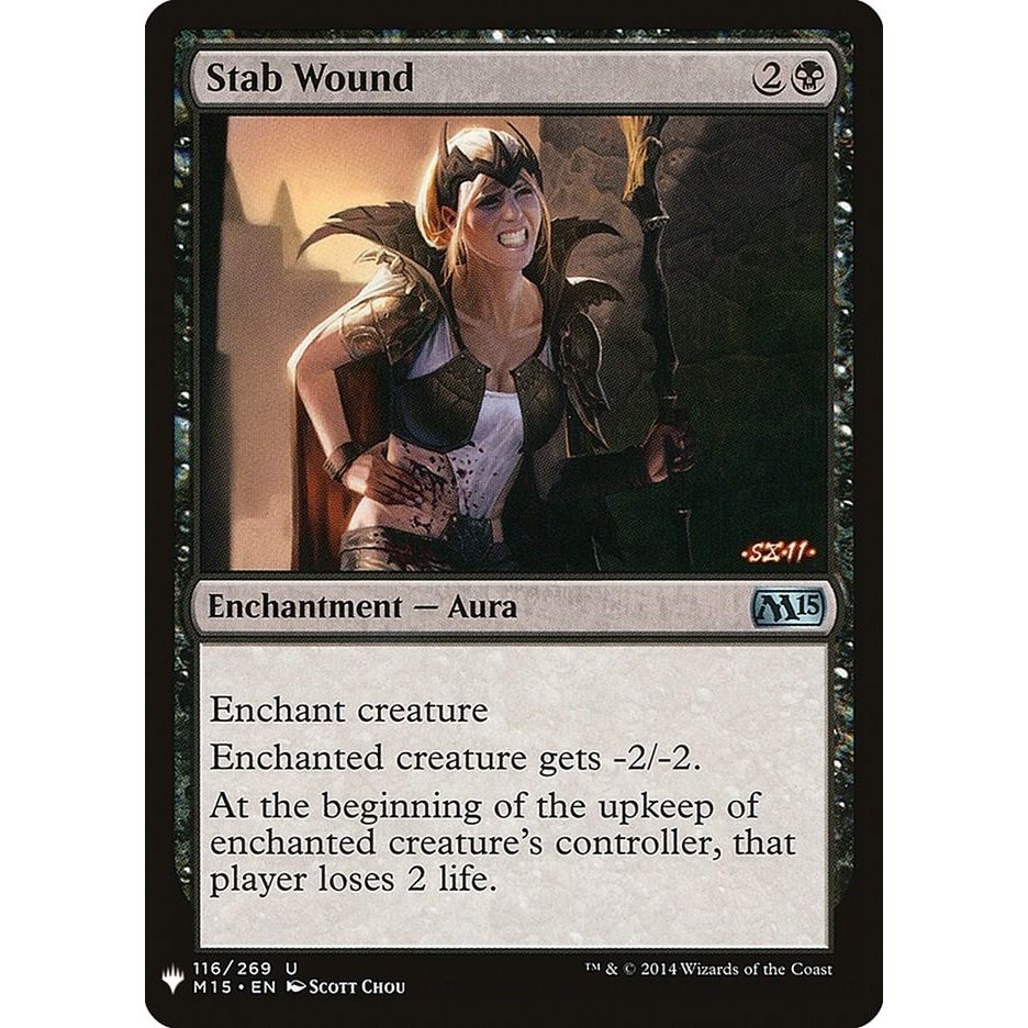 Image for Stab Wound (116) (LIST) - Magic: The Gathering