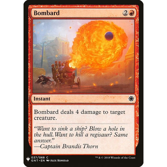 Image for Bombard (37) (LIST) - Magic: The Gathering