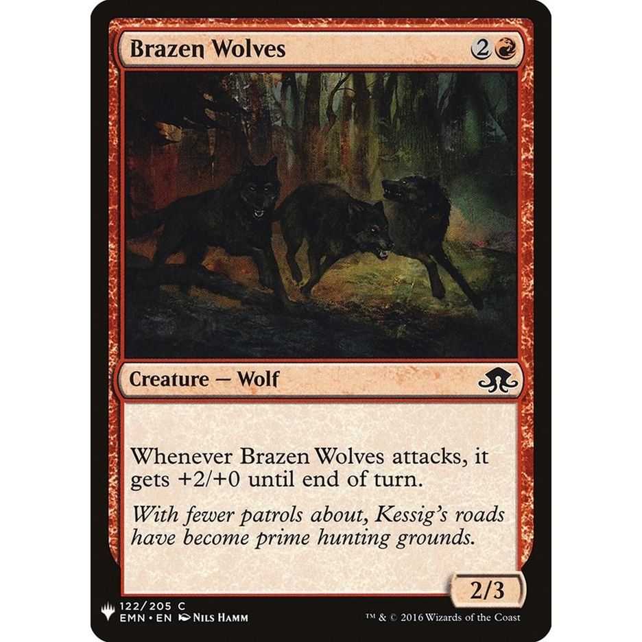 Image for Brazen Wolves (122) (LIST) - Magic: The Gathering