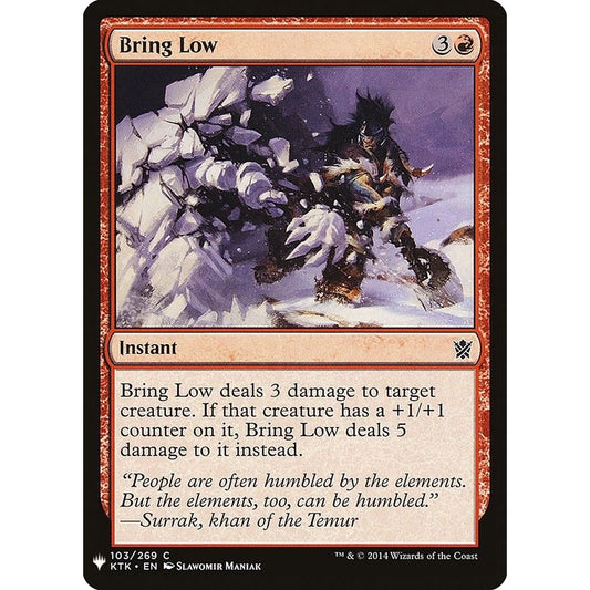 Image for Bring Low (103) (LIST) - Magic: The Gathering