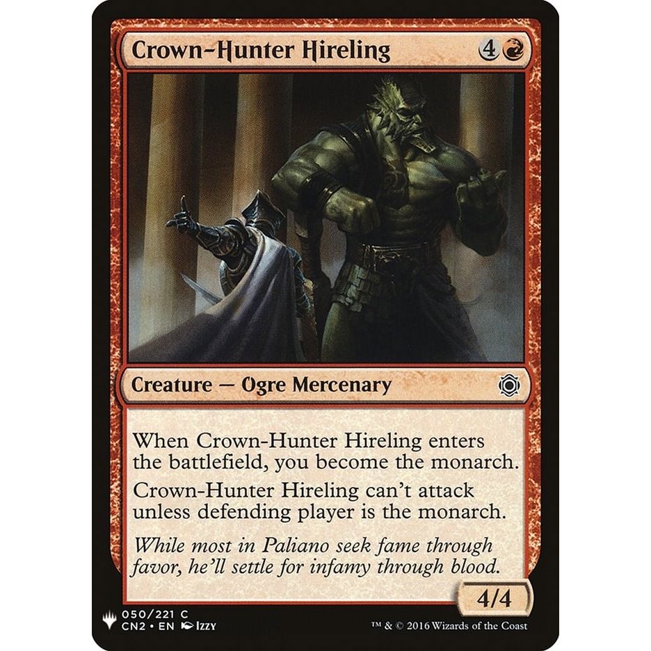 Image for Crown-Hunter Hireling (50) (LIST) - Magic: The Gathering