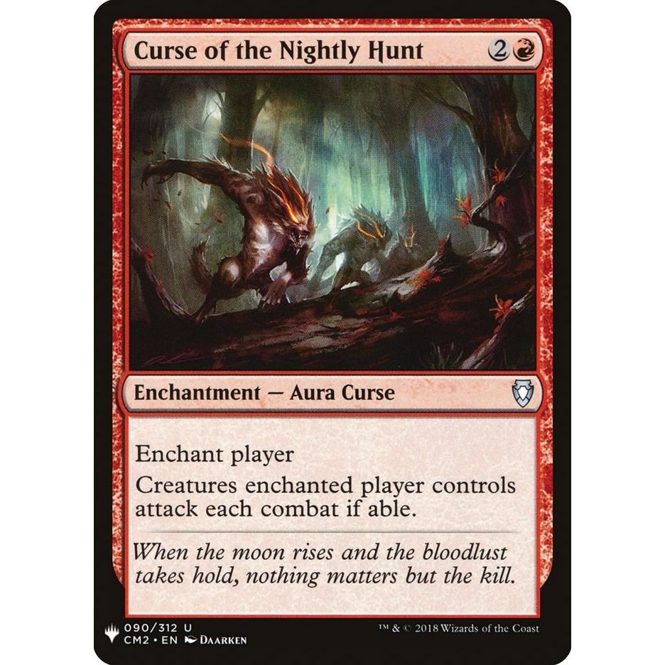 Image for Curse of the Nightly Hunt (90) (LIST) - Magic: The Gathering