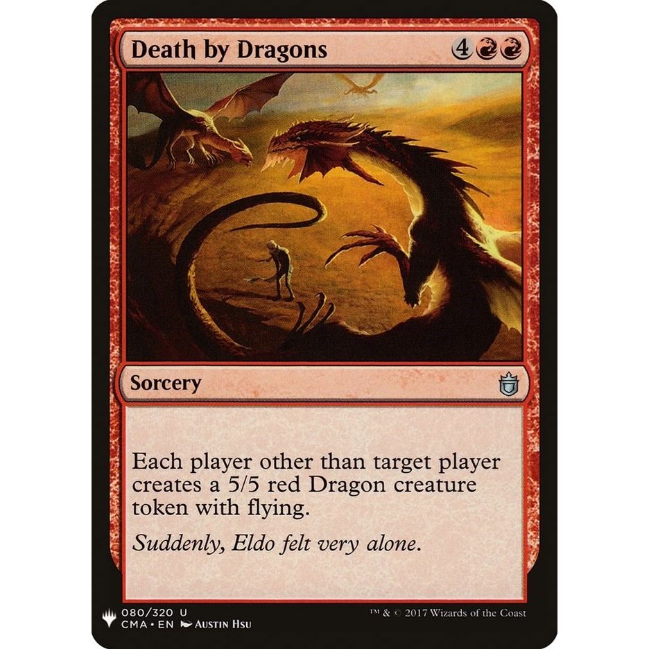 Image for Death by Dragons (80) (LIST) - Magic: The Gathering
