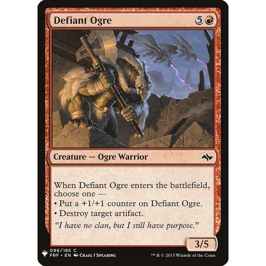 Image for Defiant Ogre (96) (LIST) - Magic: The Gathering