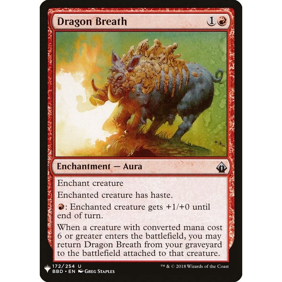 Image for Dragon Breath (172) (LIST) - Magic: The Gathering