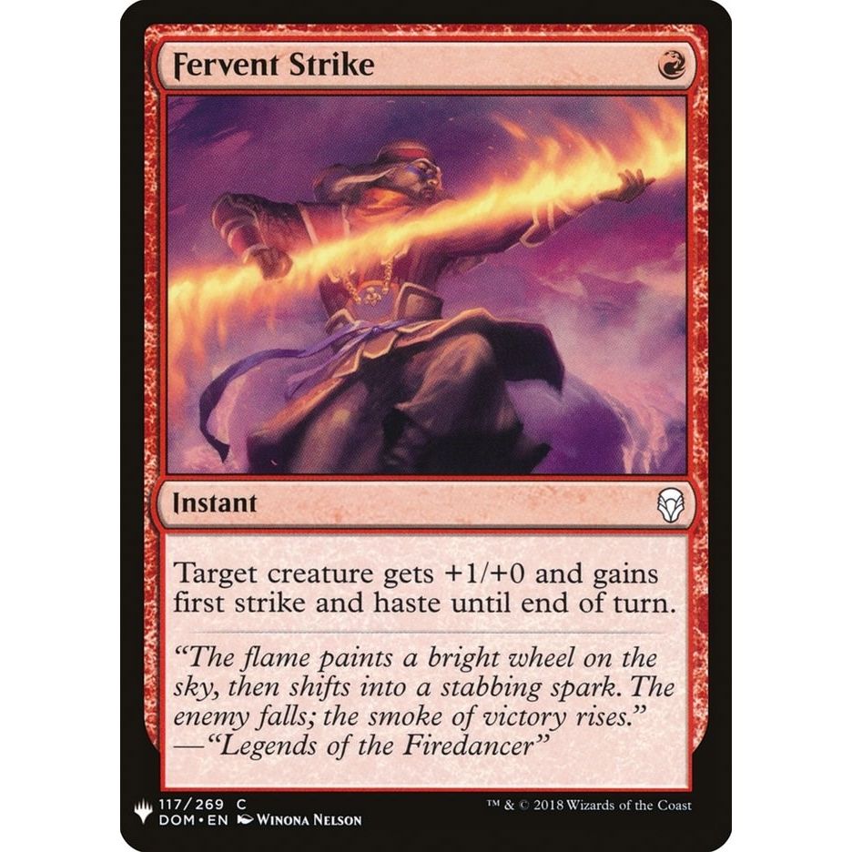 Image for Fervent Strike (117) (LIST) - Magic: The Gathering