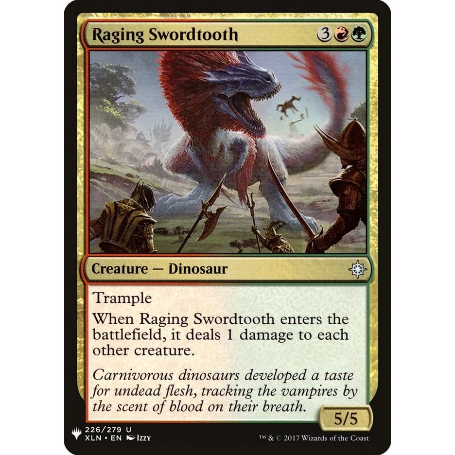 Image for Raging Swordtooth (226) (LIST) - Magic: The Gathering