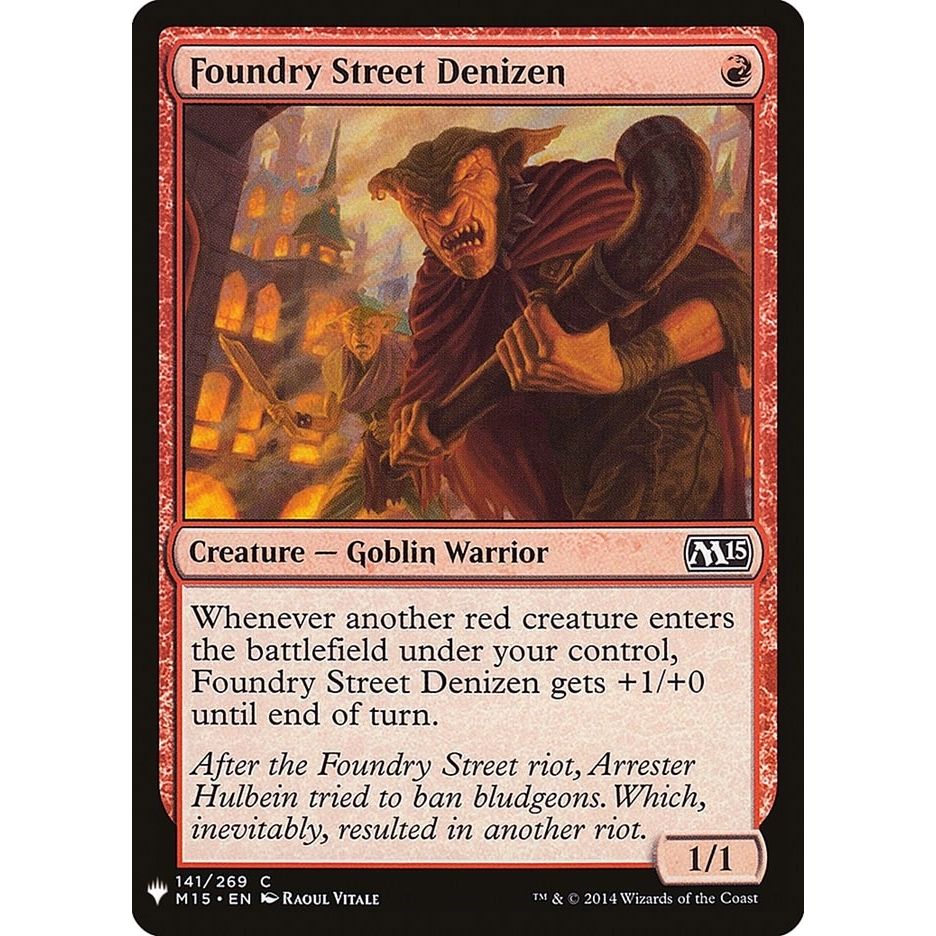 Image for Foundry Street Denizen (141) (LIST) - Magic: The Gathering
