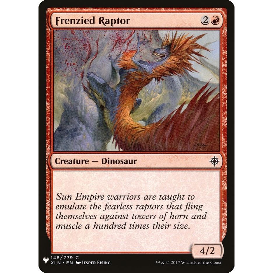 Image for Frenzied Raptor (146) (LIST) - Magic: The Gathering