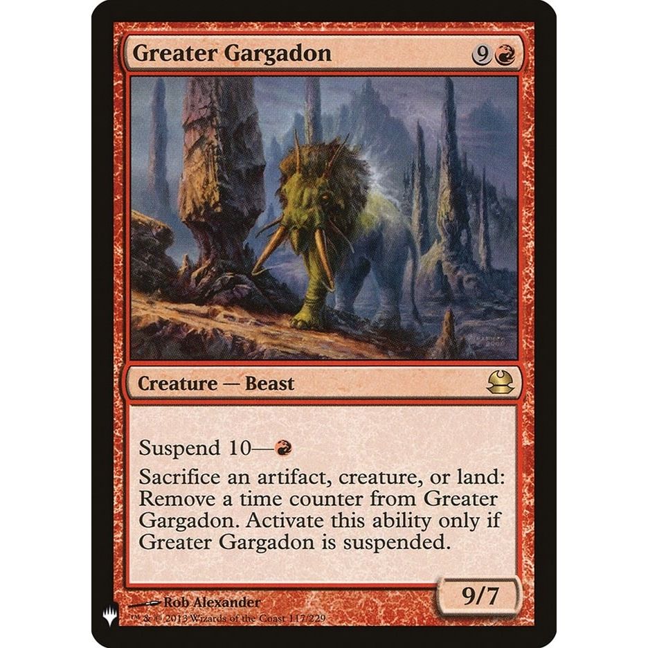 Image for Greater Gargadon (117) (LIST) - Magic: The Gathering