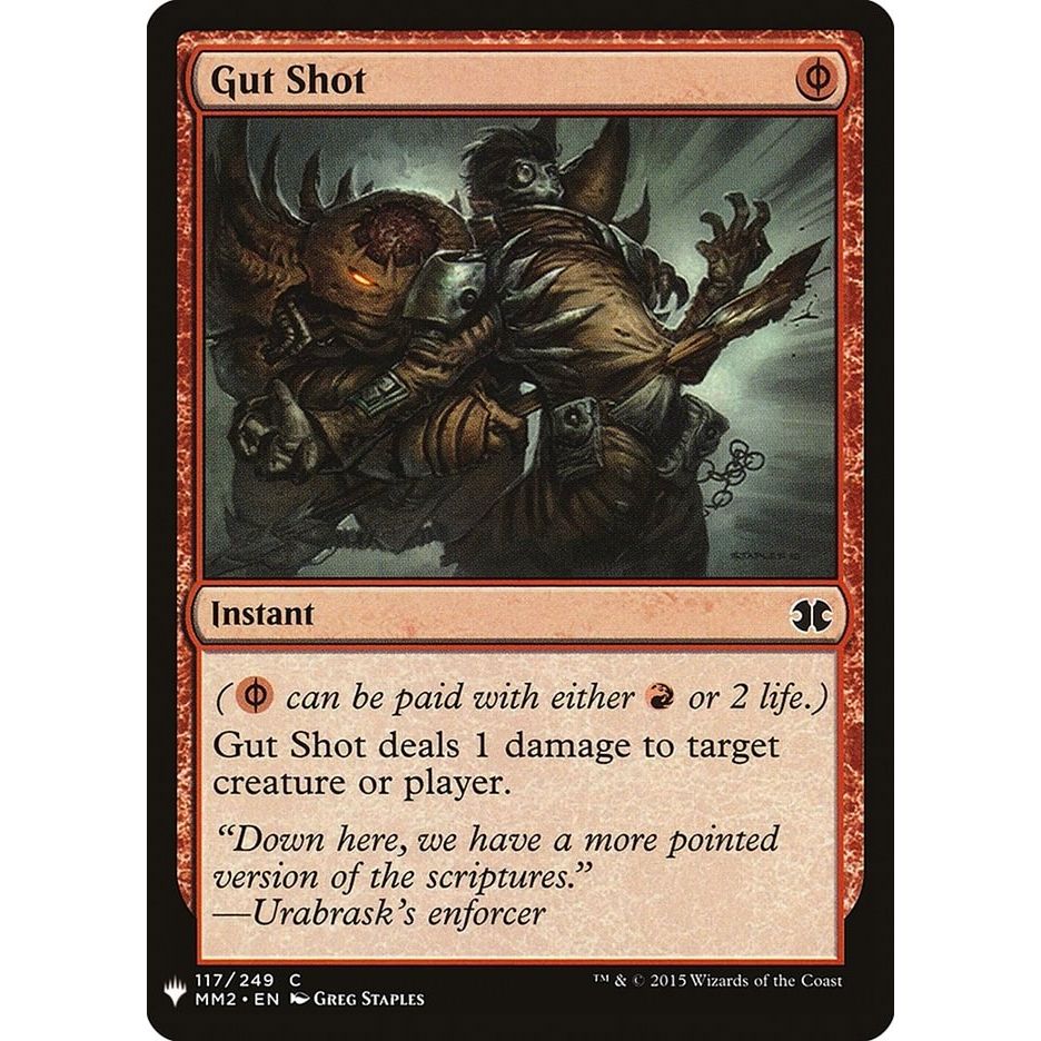 Image for Gut Shot (117) (LIST) - Magic: The Gathering