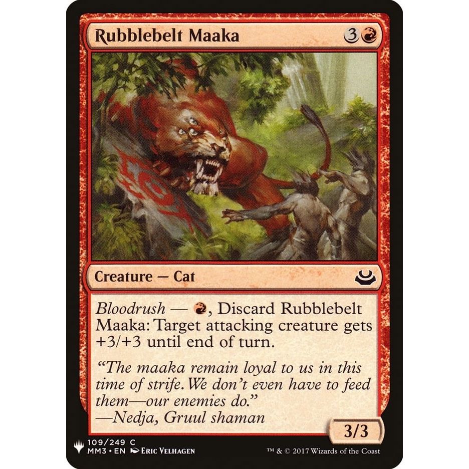 Image for Rubblebelt Maaka (109) (LIST) - Magic: The Gathering