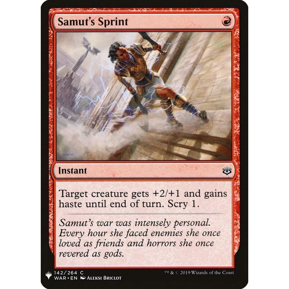 Image for Samut's Sprint (142) (LIST) - Magic: The Gathering