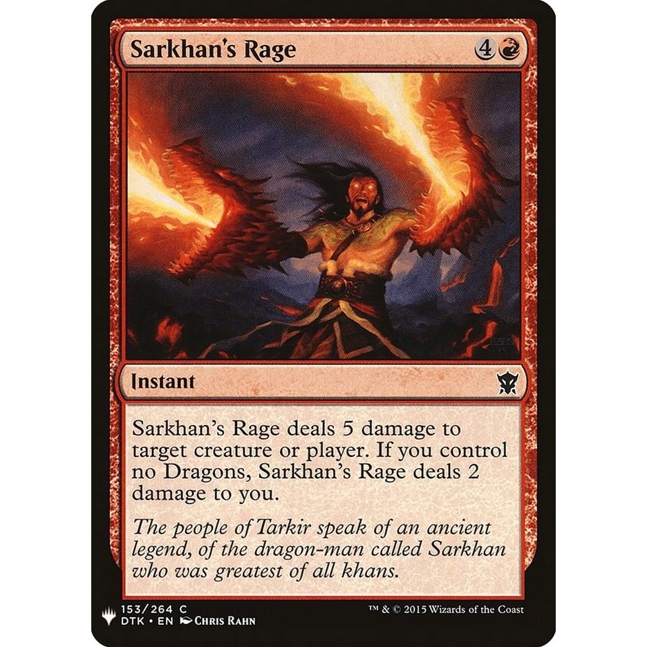 Image for Sarkhan's Rage (153) (LIST) - Magic: The Gathering