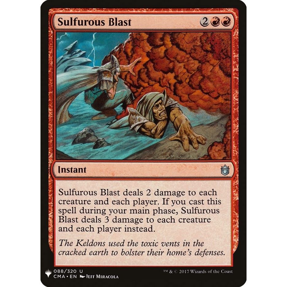 Image for Sulfurous Blast (88) (LIST) - Magic: The Gathering
