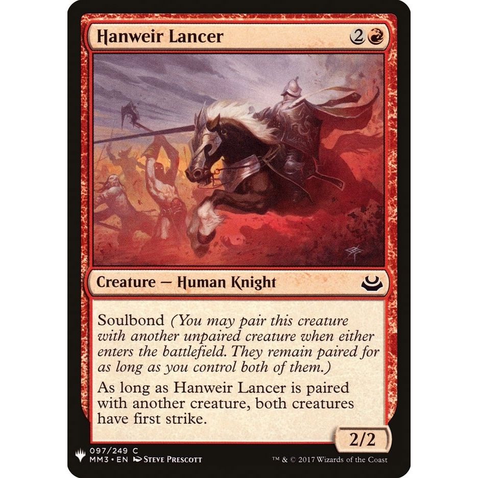 Image for Hanweir Lancer (97) (LIST) - Magic: The Gathering
