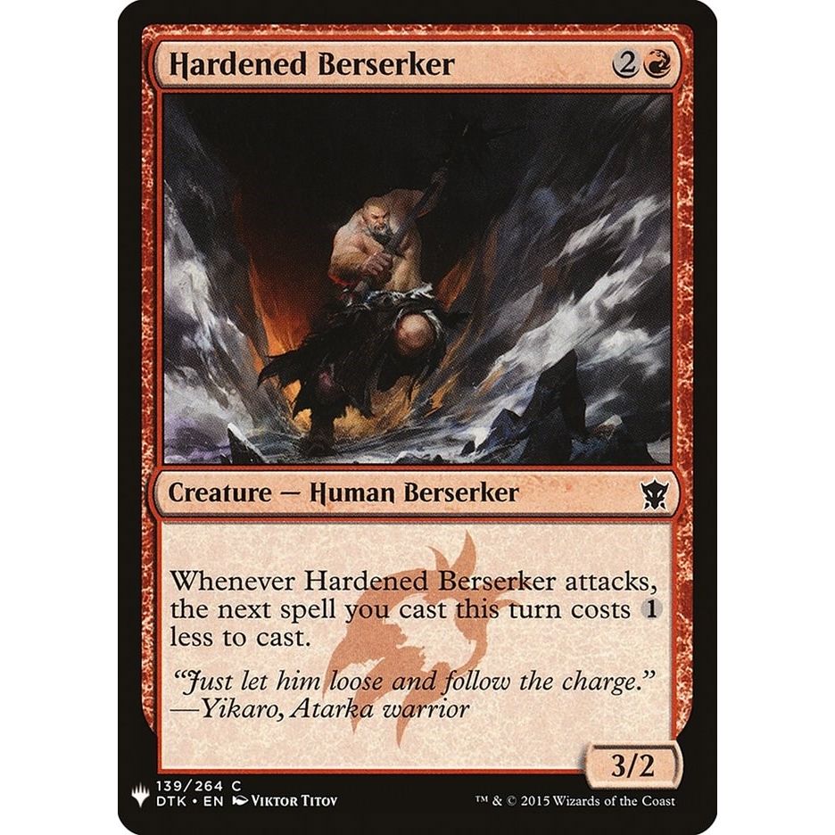 Image for Hardened Berserker (139) (LIST) - Magic: The Gathering