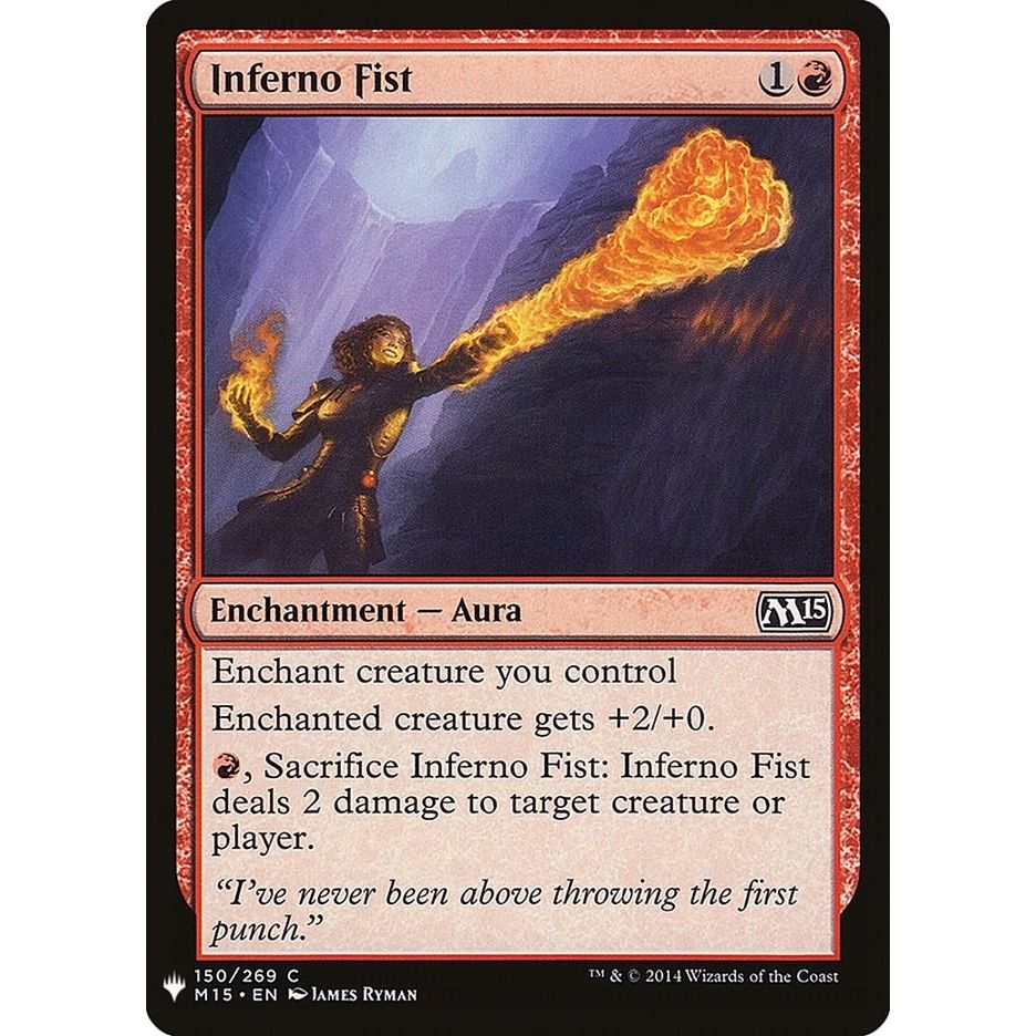 Image for Inferno Fist (150) (LIST) - Magic: The Gathering