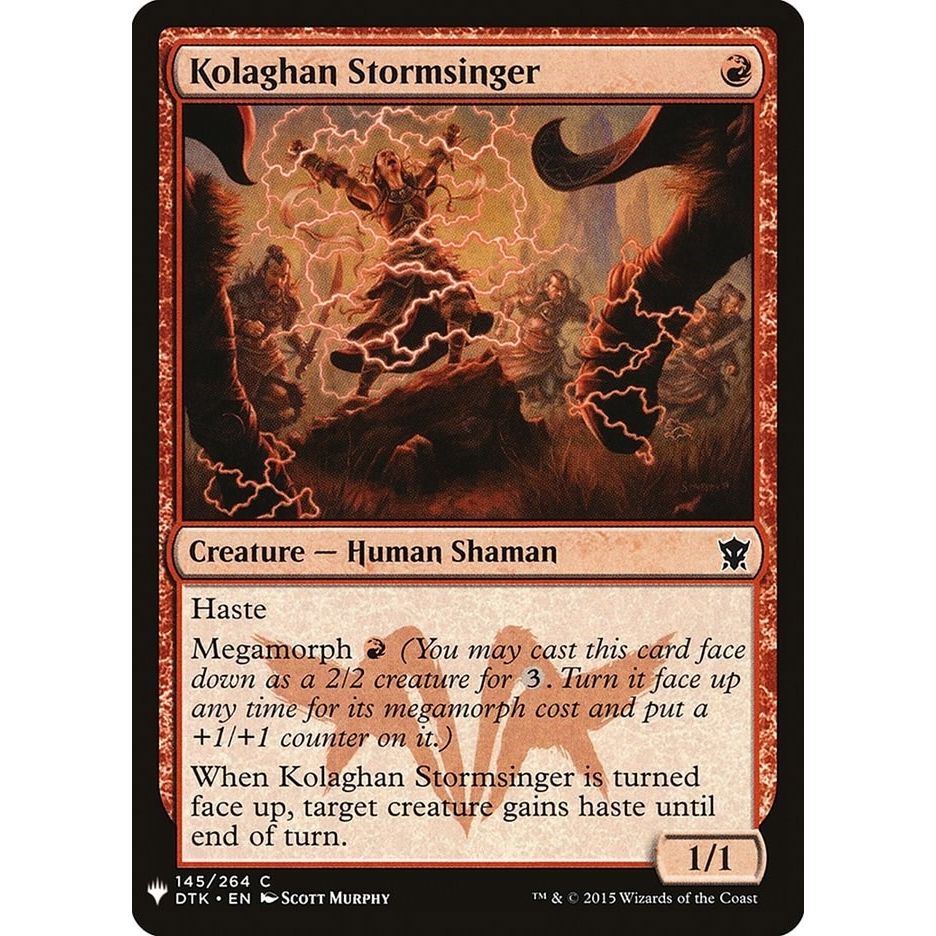 Image for Kolaghan Stormsinger (145) (LIST) - Magic: The Gathering