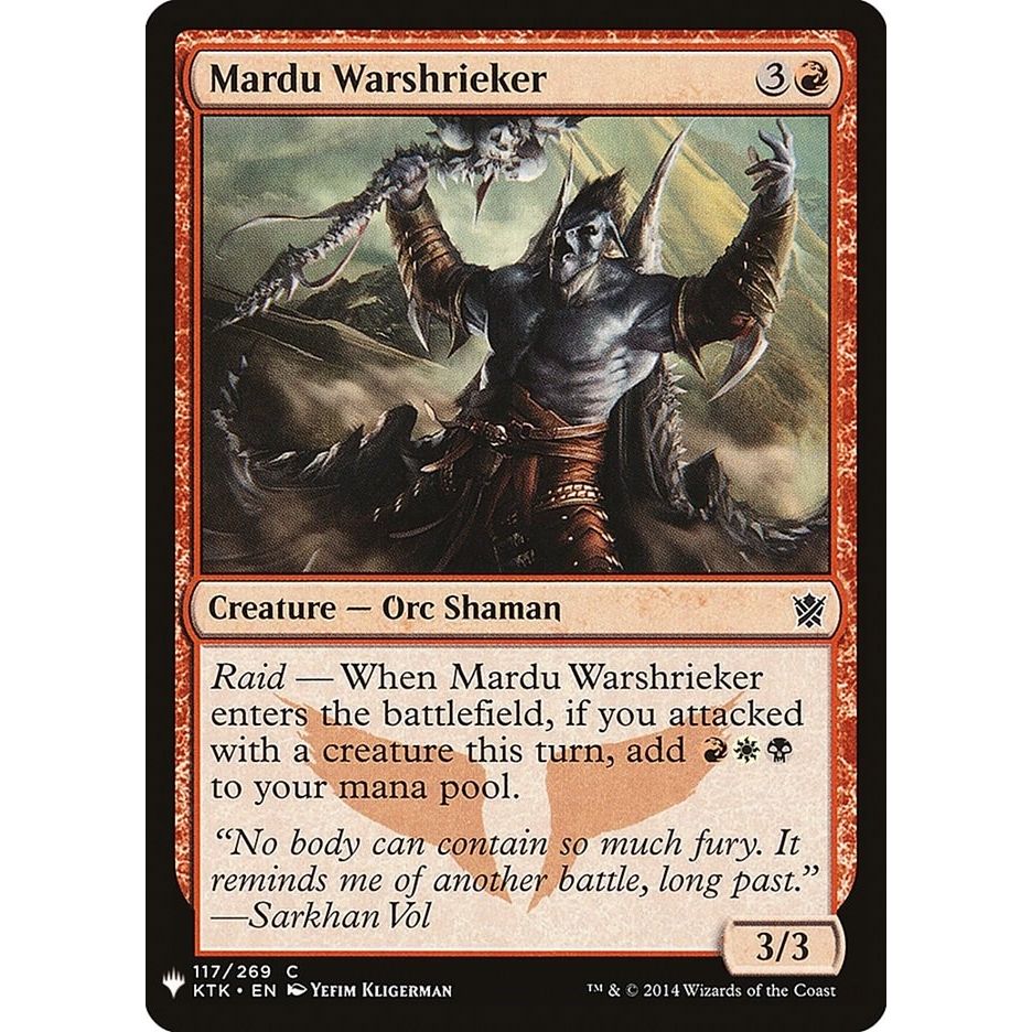 Image for Mardu Warshrieker (117) (LIST) - Magic: The Gathering