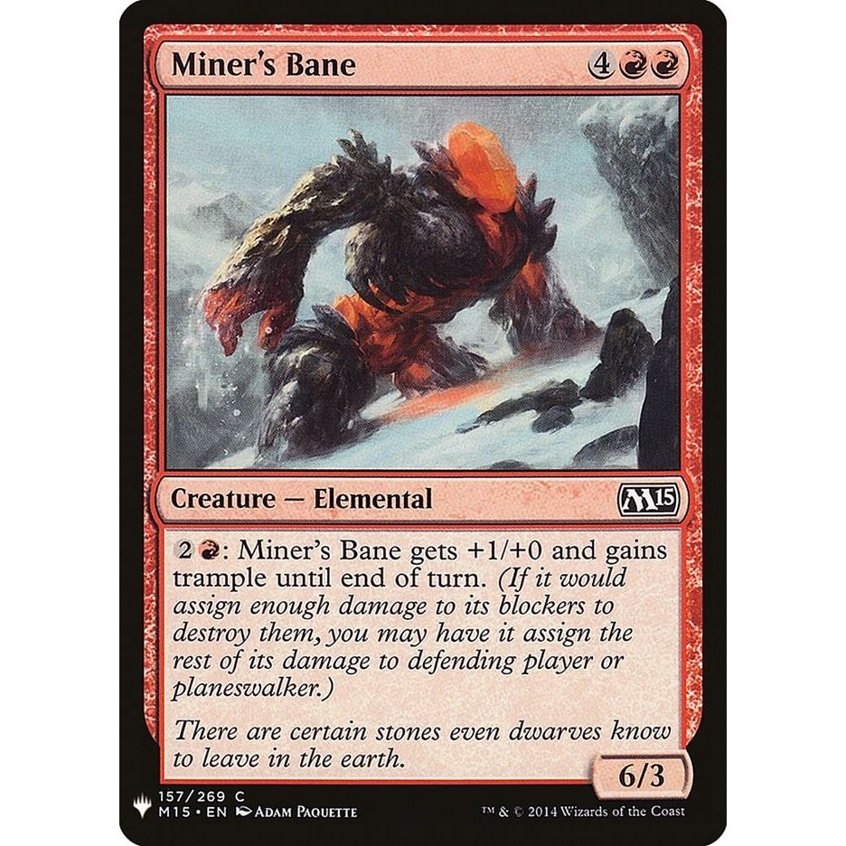 Image for Miner's Bane (157) (LIST) - Magic: The Gathering
