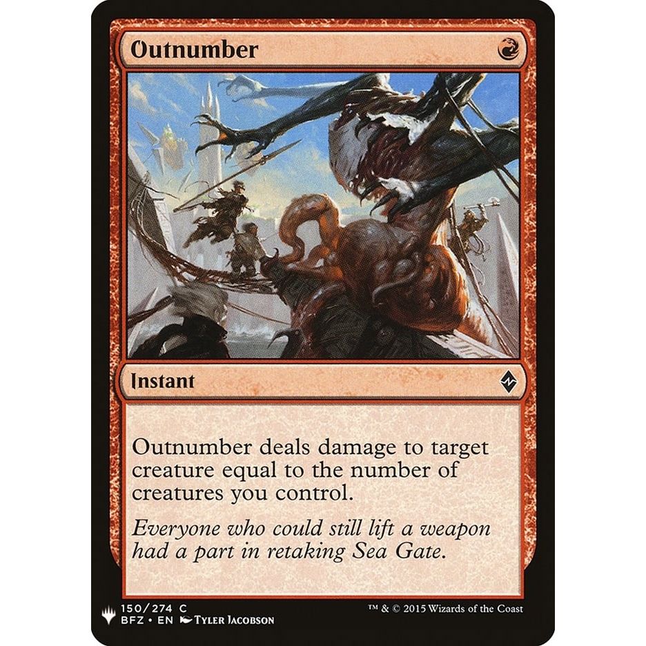Image for Outnumber (150) (LIST) - Magic: The Gathering